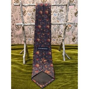 CLAYBROOKE 100% Silk Paisley Hand Made Tie Dominican Republic